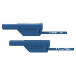 MEETSNOER PVC 50CM PVC BLAUW 2.5MM2 MAX. 1000VAC 32A CATII