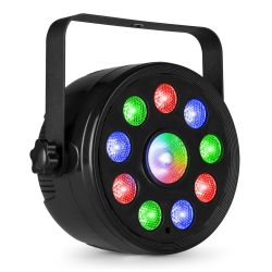 LED PAR 9 X 2W EN 1 X 6W RGB DMX EN AFSTANDBEDIENING