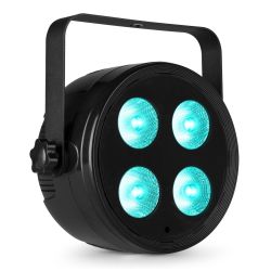 LED PAR 4 X 12W RGBAW-UV DMX EN AFSTANDBEDIENING