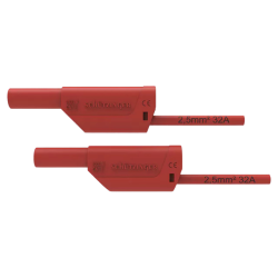 MEETSNOER PVC 150CM PVC ROOD 2.5MM2 MAX. 1000VAC 32A CATII