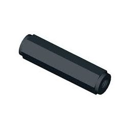 AFSTANDBUS 20MM M3 ZWART KUNSTSTOF 10 STUKS 2 X INWENDIGE SCHROEFDRAAD