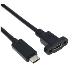 USB-C 3.1 CHASSIS- USB-C 3.1 STEKKER 30CM KABEL (LAADKABEL)