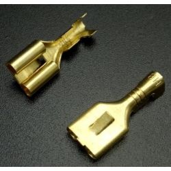 SCHUIF 6.3MM FEMALE ONGEISOLEERD MET LOCK 10 STUKS