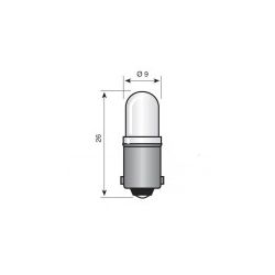 LED BAJONET BA9S 24V 20MA