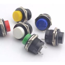 BUTTON 1 X MAAK ROND GEEL 250V 3A