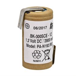 NIMH 1.2V 2800MA SUBC 22X42.5MM MET SOLDEERLIPPEN