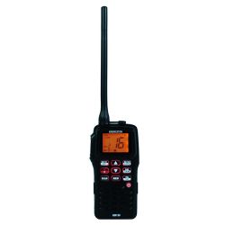 VHF MARINE RADIO MET ATIS (ZWART) IP67 FLOAT AND FLASH