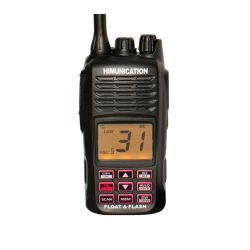 VHF MARINE RADIO MET ATIS (ZWART) IP67 FLOAT AND FLASH