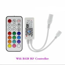 WIFI LEDCONTROLLER 3 KANAALS MET RF AFSTANDBEDIENING 12-24VDC