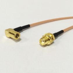 PIGTAIL SMA FEMALE - SMB MALE HAAKS RG316 15CM