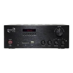 VERSTERKER 2X80W ZWART BLUETOOTH