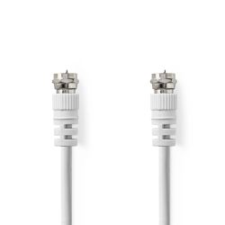 COAXKABEL F-F CONNECTOR 1,0M WIT