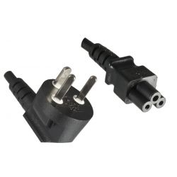 NETSNOER DENEMARKEN STEKKER (TYPE K) - C5 3 X 0.75MM2 1.8M ZWART