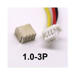KABEL JST SH 1.0 3PIN FEMALE 100MM + MALE PRINT