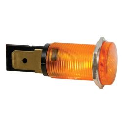 LAMP 12V ROND 14X23MM AMBER