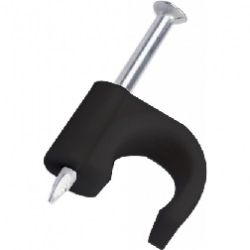 KABELCLIPS ROND 4MM ZWART 20 STUKS