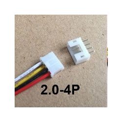 KABEL JST PH 2.0 4PIN FEMALE 125MM + MALE PRINT
