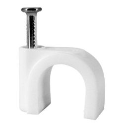 KABELCLIPS ROND 5MM WIT 20 STUKS