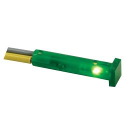 LAMP 24V VIERKANT 7X7X27MM GROEN
