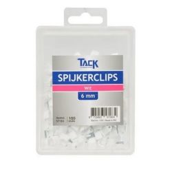 KABELCLIPS ROND 3.5MM WIT 100 STUKS