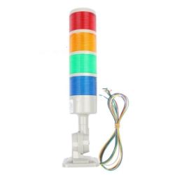 STACK LED LAMP 12VDC 4V 60X310MM ROOD/GEEL/GROEN/BLAUW MET SIRENE