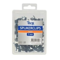 KABELCLIPS ROND 3.5MM ZWART 100 STUKS