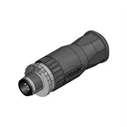 STEKKER MALE 4P SOLDEER IP67 1.5MM2