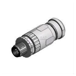 STEKKER MALE 4P SOLDEER IP67 AFGESCHERMD 0.75MM2