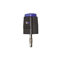 SNELKOPPELING 4MM BANAAN BLAUW