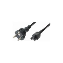 NETSNOER  10M RA STEKKER - C5 3 POLIG FEMALE ZWART 3X0.75MM2(MICKEY MOUSE)
