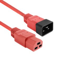 NETSNOER 2.0M C20 3 POLIG MALE - C21 3 POLIG FEMALE ROOD 3X2.5MM2