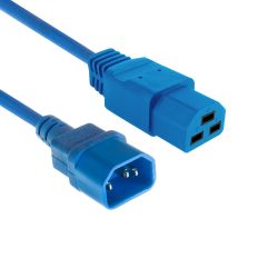 NETSNOER 1.0M C14 3 POLIG MALE - C21 3 POLIG FEMALE BLAUW 3X1.0MM2