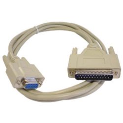 NULL MODEM KABEL 9P/25P F-F 2M
