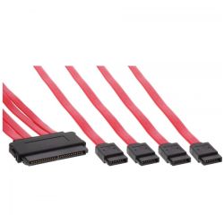 KABEL SAS 32P SFF8484 - 4 X SATA 0,5M