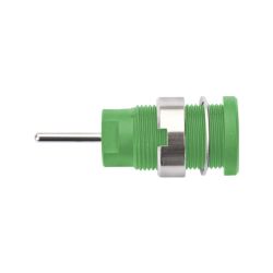 STEKKERBUS 4MM 32A CATIII GROEN SOLDEER AANSLUITING