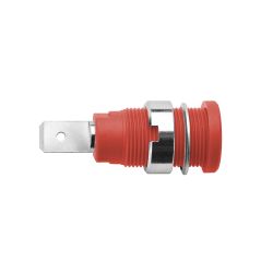 STEKKERBUS 4MM 32A CATIII ROOD FASTON AANSLUITING