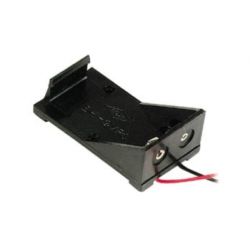 BATTERIJHOUDER 1 X 9V-CEL OPBOUW MET AANSLUITDRADEN