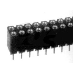 HEADER 2X40P FEMALE DUAL IN LINE RASTER 2.54MM 10 STUKS