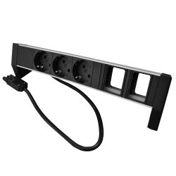 PROLINK DESKTOP PDU 3X TYPE F WITH 2X EMPTY MODULE