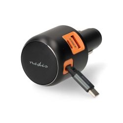 30W USB-C LADER MET UITTREKBARE KABEL 70CM