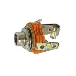 JACKCHASSIS 6,3MM STEREO METAAL + SCHAKELAAR
