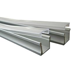 ALUMINIUM U PROFIEL 17,5X15MM VOOR LEDSTRIPS 2M MET MATTE DIFFUSER