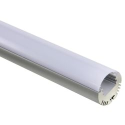 ALUMINIUM PROFIEL VOOR LEDSTRIPS 2M ROND MET MATTE DIFFUSER