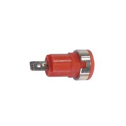 STEKKERBUS 4MM ROOD MET FASTONAANSLUITING VEILIGHEIDS MODEL