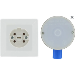 PERILEX INBOUW STOPCONTACT 16A MET INBOUWDOOS