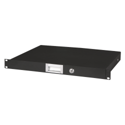 19'' LADE 1U ZWART MET SLOT