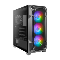 DF600 FLUX MIDI-TOWER ZWART RGB ZONDER VOEDING