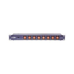 SCHAKELPANEEL 8 KANAALS ELK KANAAL BEVEILIGD D.M.V. EENZEKERING MET SCHAKELAARS 19'' MAX. 15A/3500W