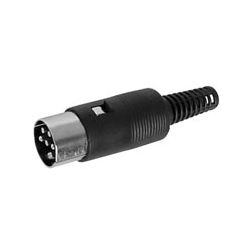DIN 6P MALE PLASTIC