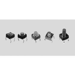MOMENT SCHAKELAAR 1 X MAAK 6.0X6.0X3.5MM BOUTON 1.5MM